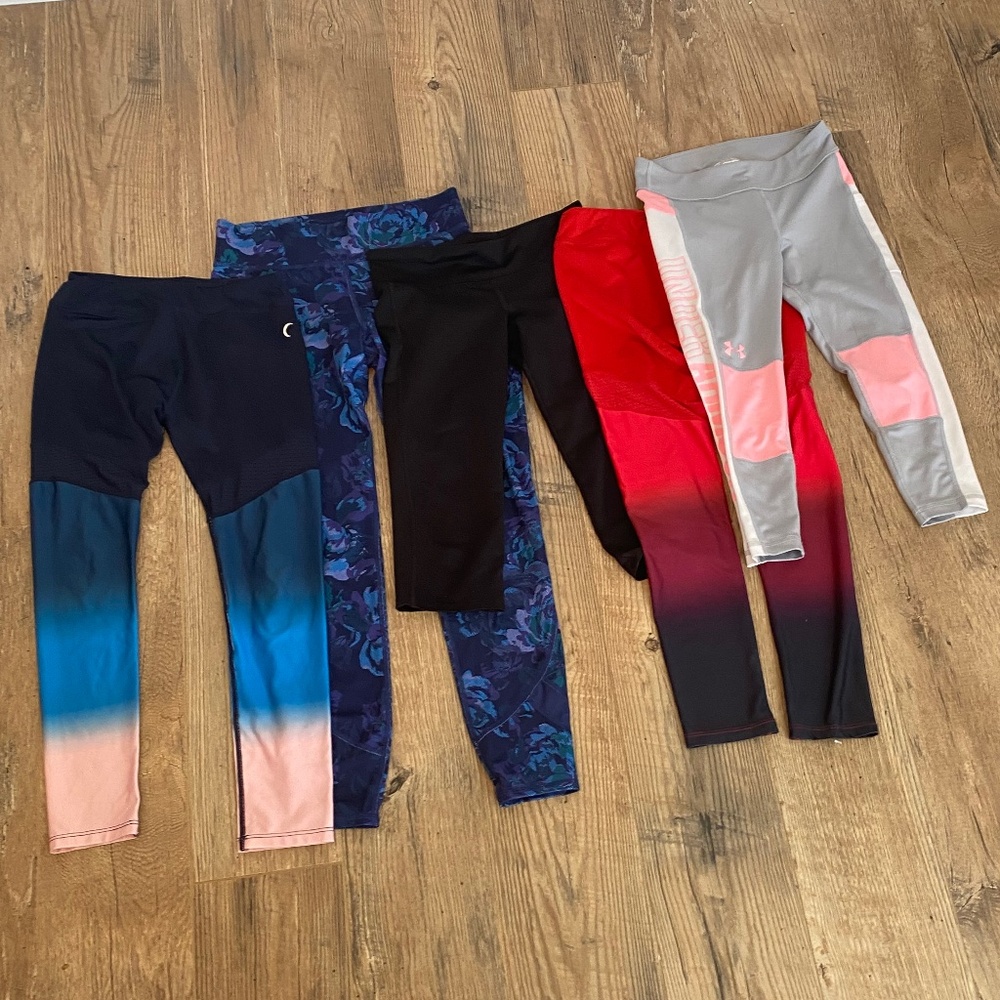 Lot of 5 Girls Leggings Size M